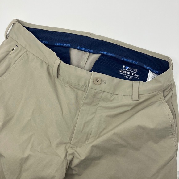 Vineyard Vines OTG On The Go Pant Men's 32x32 (Fit 34x31.5) Casual Khaki Golf - Picture 1 of 7
